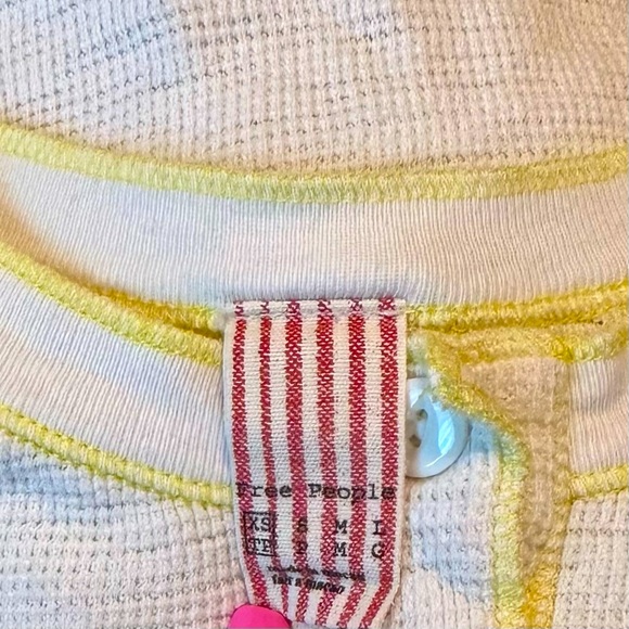 Free People Cream Fitted Sleeveless Tank Top - Picture 4 of 4